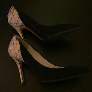 Enzo Angiolini heels black and cream Size 7 1/2